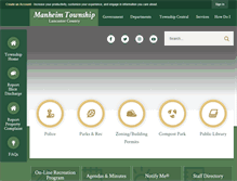 Tablet Screenshot of manheimtownship.org